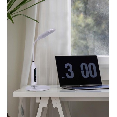 Lampka biurkowa Mida biała z włącznikiem dotykowym ściemniacz