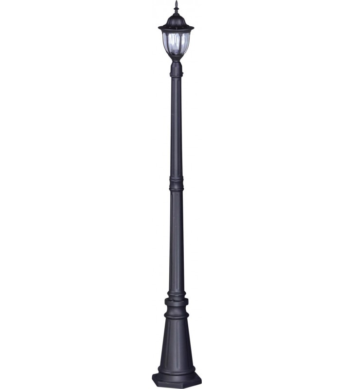 Prawie 2m klasyczna latarnia do ogrodu Vasco czarna