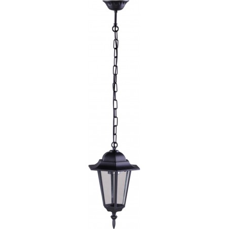 Lampa ogrodowa wisząca Standard czarna latarenka na łańcuchu