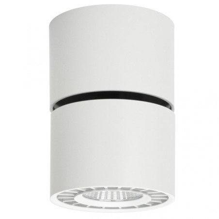 Biała ruchoma składana łamana oprawa sufitowa Herios LED do sypialni na przedpokój do salonu kuchni