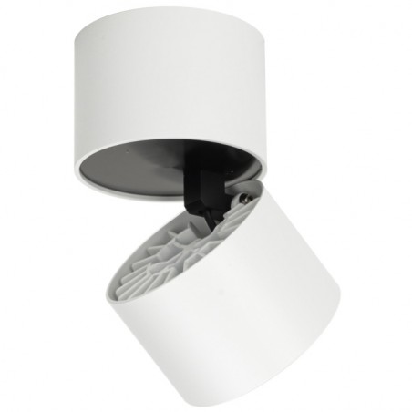 Biała ruchoma składana łamana oprawa sufitowa Herios LED do sypialni na przedpokój do salonu kuchni