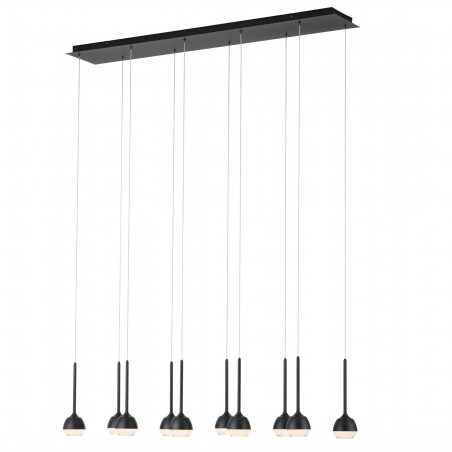 10 zwisowa ponad metrowa czarna lampa Nucetto LED nad stół wyspę bar Eglo