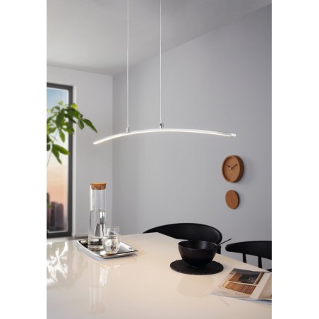Lasana LED podłużna lampa zwisająca do biura jadalni kuchni salonu nad stół