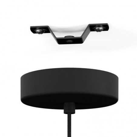 Żyrandol nowoczesny Caguanes wiszący czarny metal 3 ramiona nad okrągły stół