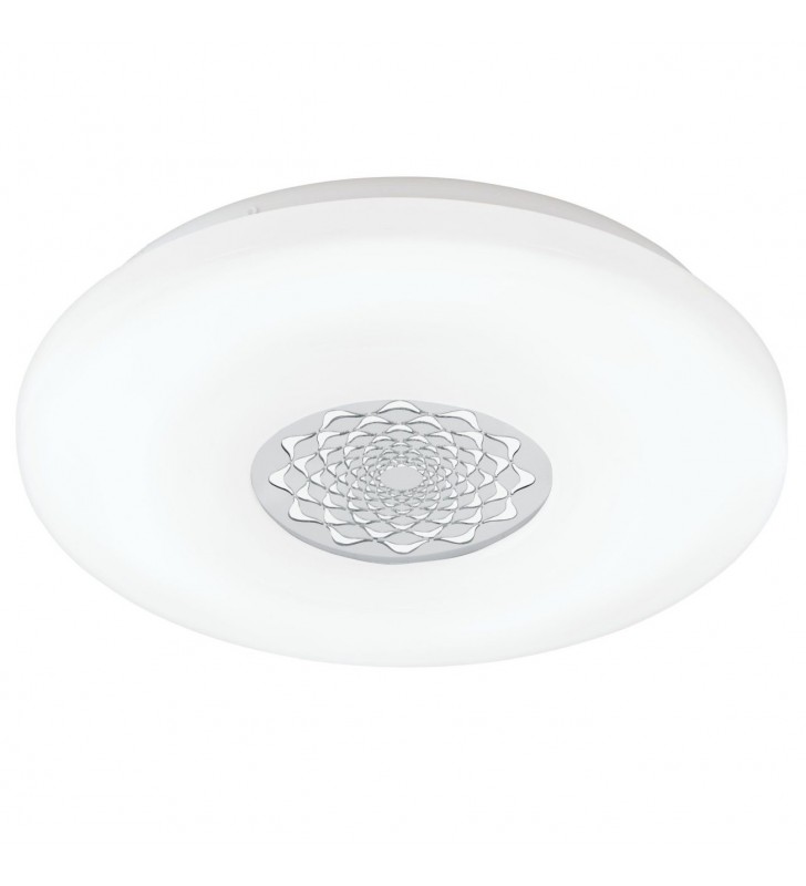 Okrągły biały plafon Capasso1 40cm LED ciepła barwa do przedpokoju