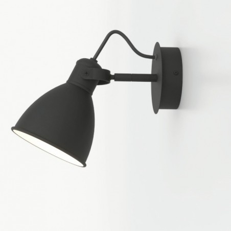 Czarna łazienkowa lampa ścienna z metalu San Peri1 IP44 styl loft