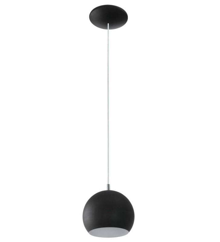 Czarna mała kula lampa wisząca Petto z metalu 95836 Eglo - DOSTĘPNA OD RĘKI